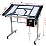 Top Adjustable Drafting Table Craft Table Drawing Desk with Drawers