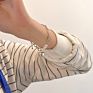 Top Alloy Asymmetric Crude Chain Pearl Glossy Heart Bracelets Women