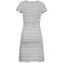 Top Maternity and Feeding Mum Casual round Neck Stripe Full Print Short-Sleeve A-Line Nursing Dress for Pregnant Women