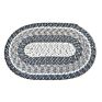 Traditional Hand Made Braided Carpet Rugs in Shandong Sell Natural Oval Shape Coloful Braided Rug