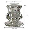 Transparent Glass Candle Holder for Candles