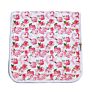 Triple Layer Waterproof Large 20 by 10 100 Organic Cotton Muslin Baby Burp Cloths 5 Pack