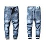 Trousers Light Blue Straight Men Jeans Denim Pant