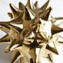 Turkey Gold Sea Urchin Ball Ceramic Sculpture Statue European Decor Art Pieces Home Decoration