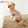 Ufbemo Pink Red Grey Acrylic Christmas Designer Ropa De Perros Dog Sweater Pet Clothes