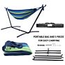 Us Stock Folding Camping with Stand and Storage Carry Bag Hammock Swing Bed Outdoor Portable Double Hammock Bed Chair