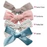 Velvet Hair Bow Clips Girl Bow Clip Set of 4