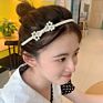 Vershal Korean Elegant Wedding Party Luxury Headbands Braided Pearl Hair Band for Women Hair Accessories Jewelry