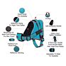 Vertex Power Harness Reflective Outdoor Dog Harness Pet Harness Fit for Large or Strong Dogs