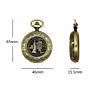 Vintage Bronze Compass Design Pocket Watch Retro Pocket Watch Compass