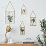 Wall Decorations for Home Rustic Metal Wall Hanging Double Sides Glass Picture Photo Frame for Living Room Art Frame
