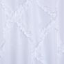 Water Proof 100% Polyester Boho Ruffle Diamond Bathroom Shower Curtain For