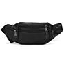 Water Proof Designer Stylish Mens Plain Black Leather Fanny Pack