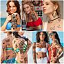Waterproof Temporary Tattoos Flowers Rose Butterfly Tattoo Mix Style Lasting Body Art Tattoo Stickers for Women or Girls