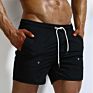 White Black Beachwear Shorts for Men Swimwear Beach Nylon Pocket Blank Sea plus Size Solid Short Men Gym Logo