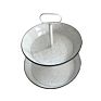 White Color Galvanized Metal Home Farmhouse Decor Display Stand 2 Tier Serving Tray
