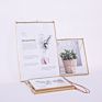 Wholesales Hanging Floating Double Sides Glass Picture Frame Pressed Flower Frame