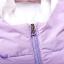 Windproof Hooded Zipper Kids Coat Casual Warm Baby Girls Child Outwear Cotton Coat for 3-7 Y