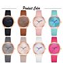 Wj-8372 White Ladies Leather Band Quartz Watch