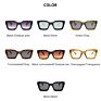 Woman Trending Vingtage Retail Wide Groovy Plastic Sunglasses Shades Rectangle Oversize Sun Glasses Classic Adult