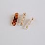 Women Hair Accessories Duck Hairpin Acrylic Acetate Resin Clear Chain Link Hair Clip for Girls
