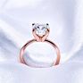 Women Jewelry 925 Sterling Silver Gold Plated Vvs Moissanite Rings Wedding Rings