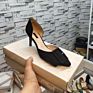 Women Low Heel Shoes Pointed Sandals Casual Suede Shoes for Ladies Durable Women Shoes Xz1026
