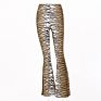 Women Streetwear Flared Trousers Leopard Print Leggings Design High Waisted Flared Pants Women