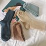 Women Warm Socks Solid Color Knit Soft Camel Wool Socks in Packaging