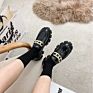 Women's Apartments Lolita Mary Jane Shoes for Women Spring Platform Ladies Moccasins Vintage Soft Slip on Chain Oxford Shoe