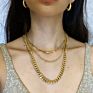 Womens Cuban Link Chain Necklaces Thick Gold Necklace Stainless Steel Chain Chokers Chunky Chain Choker