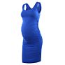 Women's Maternity Sleeveless Dresses Maternity Tank Dress Mama Baby Shower Pregnant Dress Long