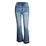 Women's Temperament Casual Jeans High Waist Stretch Micro Flared Jeans