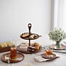 Wooden Cake Stand Oak Two-Story Wedding Decoration Birthday Buffet Cake Dessert Display Stand