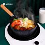 Worthbuy Multifunctional Japanese Saucepan Non-Stick Milk Soup Pot for Kitchen Cooking Pot Pan with Wooden Handle Cookware