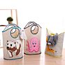 Woven Storage Basket with Handles for Toys Organization Blankets Storage Cartoon Baby Nursery in Laundry Storage Box