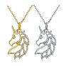 Yiding Design Jewelry Sets Fine Crystal Rhinestone Rainbow Color Unicorn Necklace Set with Earrings Bracelet Ring
