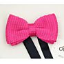 Youth Men Big Boys Formal Polyester Knit Men's Knitted Bow Tie Knitting Casual Tuxedo Bowties Knited Tie Solid Pre-Tied Bow Tie