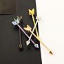 Yw 5Pc Arrow Customized 316L 14G Surgical Steel Frosted Industrial Barbell Earring Piercing Jewelry