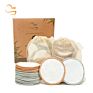 Zero Waste 3.15" round Eco-Friendly Reusable Bamboo Terry Cleansing Pads All Skin Soft Face Wipes Makeup Remover