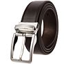 Zk707-3 Zinc Alloy Pin Buckle Genuine Leather Belt for Men