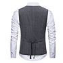 Ztm10 Men Office Wear Striped Slim Fit V Collar Vests Designs
