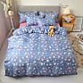 Luxury Printed Pillow Case Bed Sheet and Quilting Comforter Sets Quilt Bedding 4 Piece