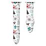 Boorui Silicone Print Patterns Watch Bands for Apple Watch Band Designer Straps for Apple Watch Series 7 6 5 4 3 2 1 /