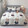 Luxury Printed Pillow Case Bed Sheet and Quilting Comforter Sets Quilt Bedding 4 Piece