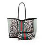 Neoprene Beach Tote Bag Women Shopping Bag Light and Soft Fabric Extra Large Capacity Eco-Friendly Single Shoulder Bag