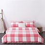 100% Cotton 4 Piece Bedding Set Plaid Checker Pattern Minimalist Style Twin Queen King Size Fitted Sheet Bedding Set