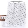 100% Cotton Muslin Swaddle Blanket Tassel 120*110 Cm Wrap Towel for Baby