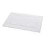 100% Cotton White Jacquard Hotel Bathroom Door Floor Bath Mat with Logo