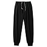 100%Cotton Workout Fitness Joggers Sweatpants Elastic Waist Plain Mens Sport Pants